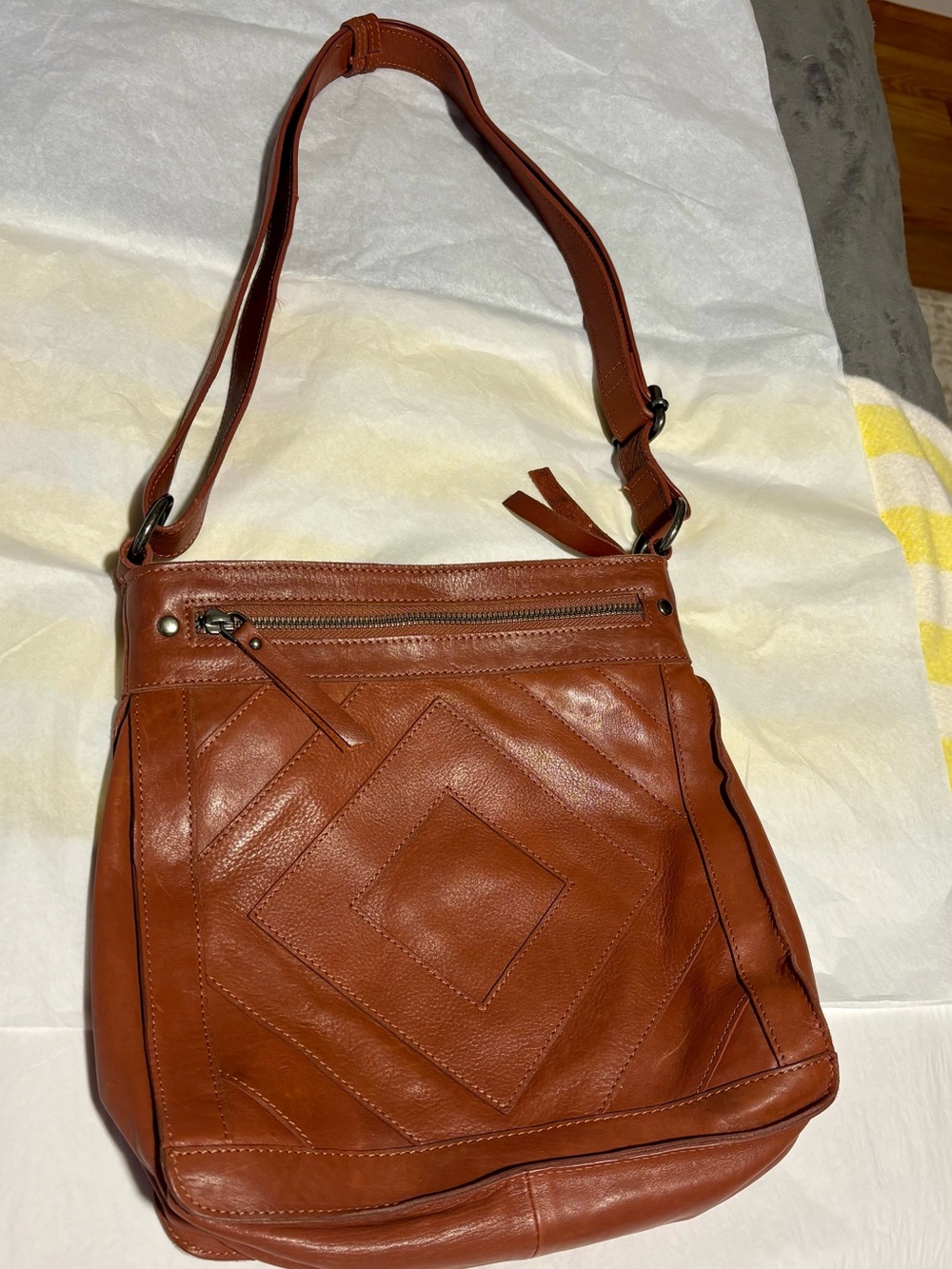 Leather Lucky Brand Maka Crossbody Shoulder Bag